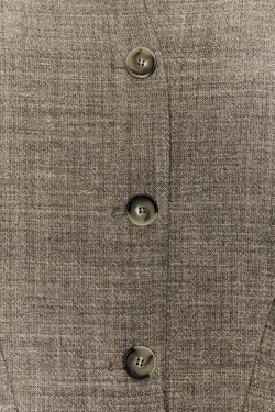 ZARA КОРОТКАЯ КУРТКА ИЗ ШЕРСТИ — ZW COLLECTION, РЫЖЕВАТО-КОРИЧНЕВЫЙ