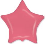 Шар (18''/46 см) Звезда, Коралловый, Макарунс, 1 шт.