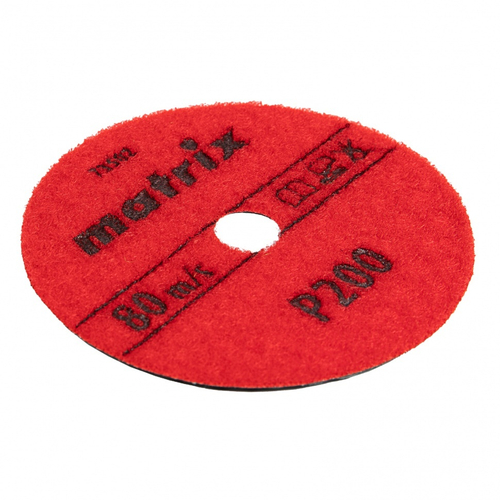 Алмазный гибкий шлифовальный круг (черепашка), 100 мм, P 200, сухое шлифование, 1шт.  Matrix 73502