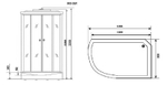 Душевая кабина Niagara Ultra  NG-903-01R 120x80 с гидромассажем