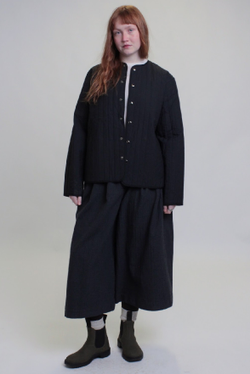 Стеганая куртка черного цвета