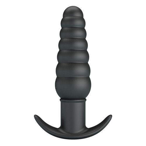 Черный анальный вибростимулятор Aeolis - 11 см.