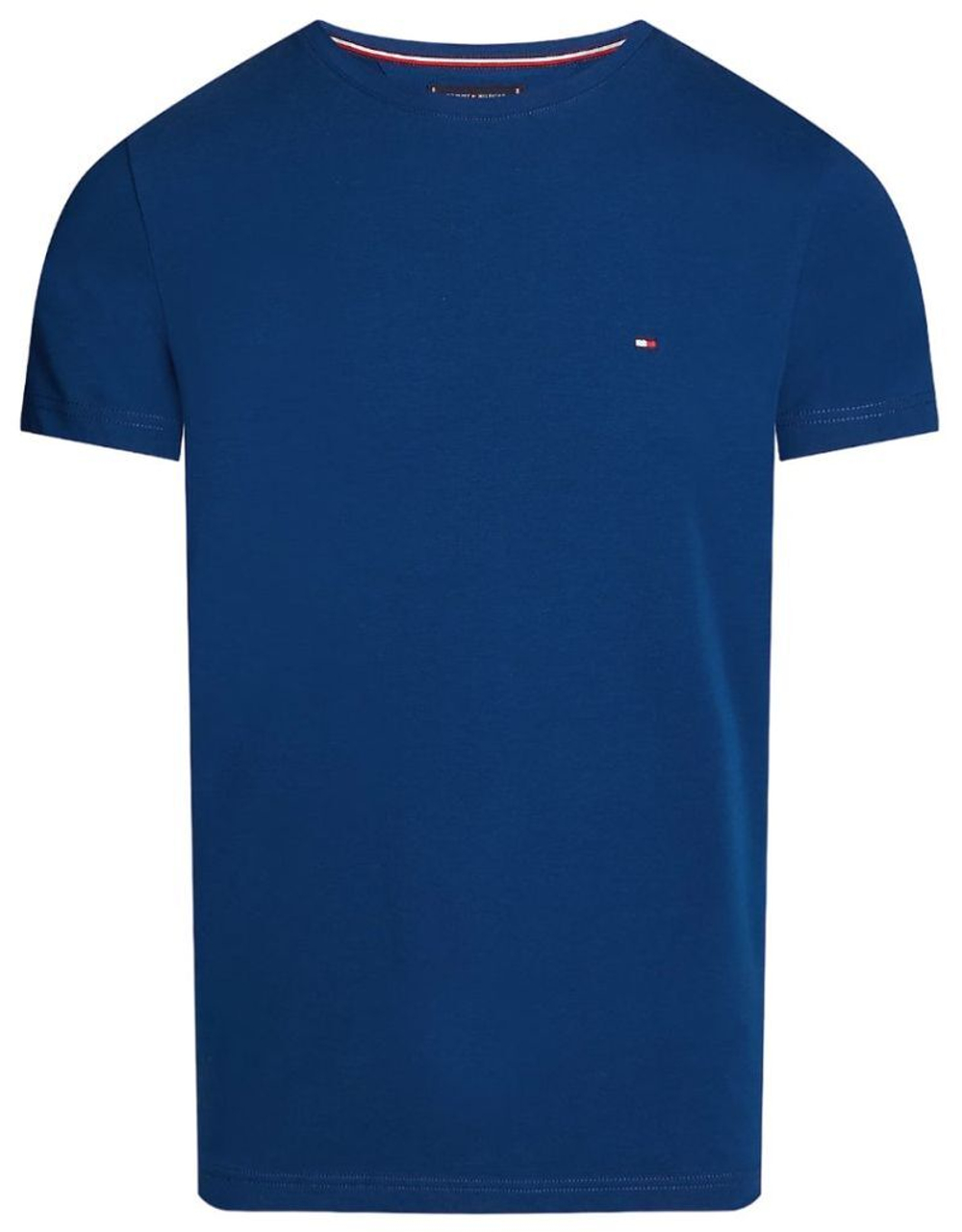 Мужская теннисная футболка Tommy Hilfiger Stretch Slim Fit - небесный