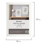 Рамка 21х30 см небьющаяся, аналог IKEA, багет 21 мм, МДФ, BRAUBERG "Idea", белая, 391370