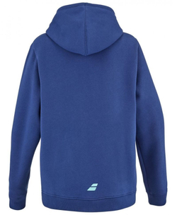 Кофта для мальчика теннисная Babolat Exercise Hood Sweat Jr - estete blue