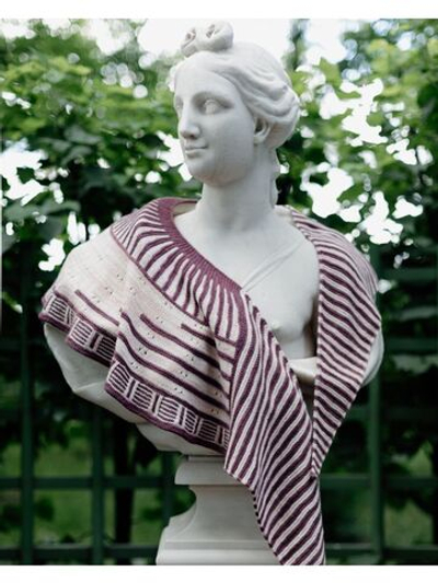 Шарф "Шаль" вязаный