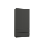 МС Мадера Шкаф Ш1800 900*1800*520 (лдсп графит новый)