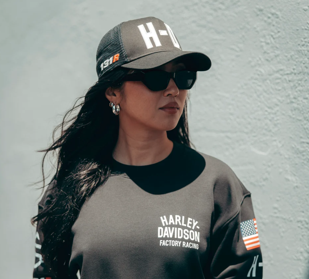 96359-26VX Лимитированная коллекция Harley-Davidson® Factory Racing Fanwear Trucker Cap - бейсболка