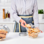 Банка для продуктов с крышкой IKEA FORVAR (ФОРВАР), Стекло, 1,8 л