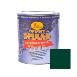 Грунт-эмаль на ржавчину 3 в 1 Новбытхим темно-зеленая 3 л