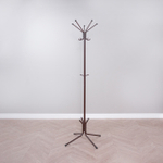 Вешалка - стойка напольная металлическая для одежды ЛУЧ 5 КОРИЧНЕВЫЙ 630*630*1770 мм, нагрузка до 20 кг