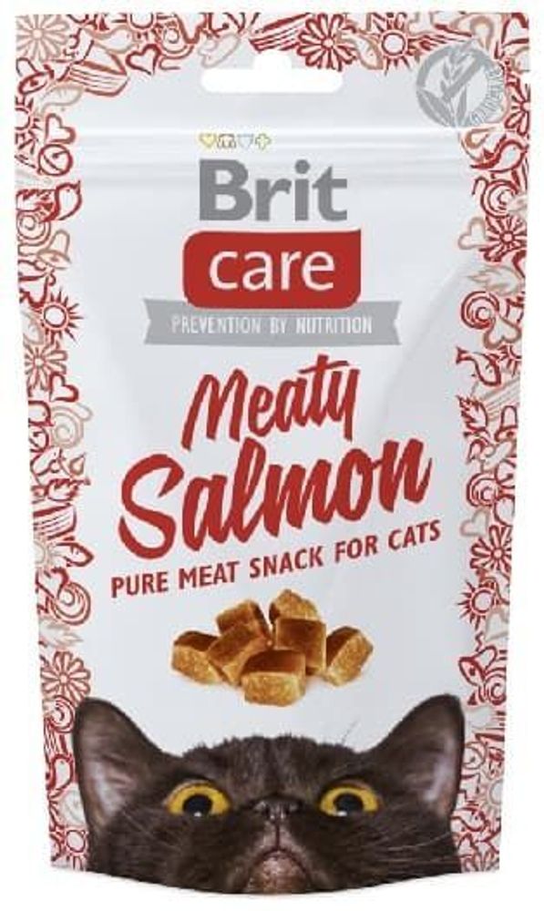 Brit Care: лакомство для кошек Meaty Salmon Лосось, 50 г