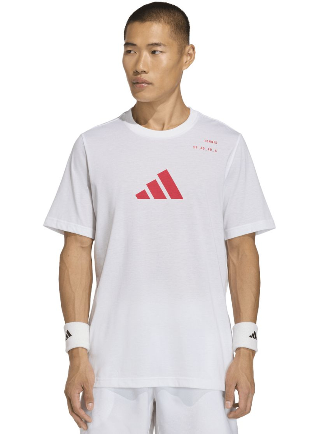 Мужская теннисная футболка Adidas Category Graphic - white