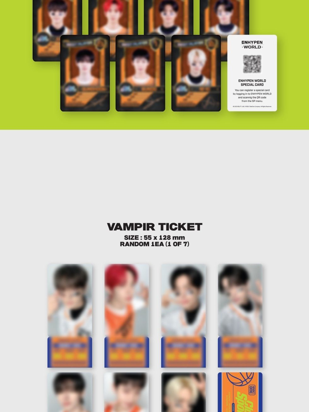 (ПРЕДЗАКАЗ) товары ENHYPEN - WORLD COUPON CARD COLLECTION CLUB SPORTS SPECIAL Version