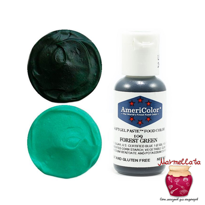 Краситель гелевый т.м. Americolor 109 FOREST GREEN (Зеленый лес) 21 гр.