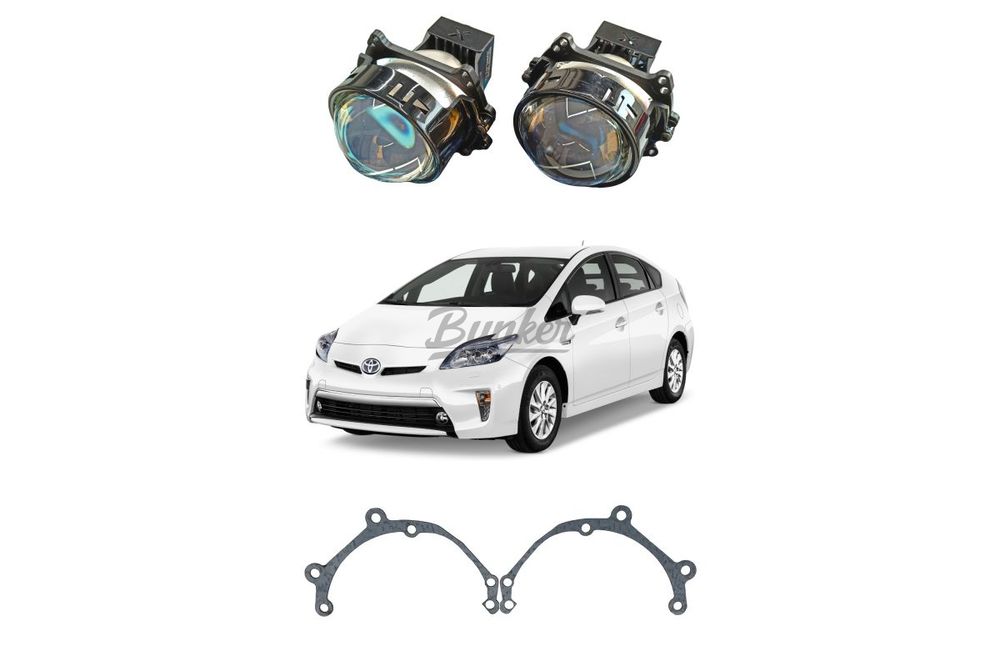 Комплект для замены штатных галогеновых линз Toyota Prius III XW30 2009-2015