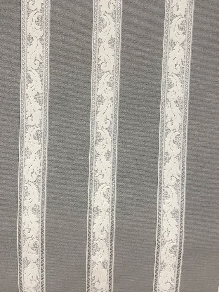 ОБОИ ART винил вспененный на флизе 1,06х10/цвет.флиз HISTORY полоса серая