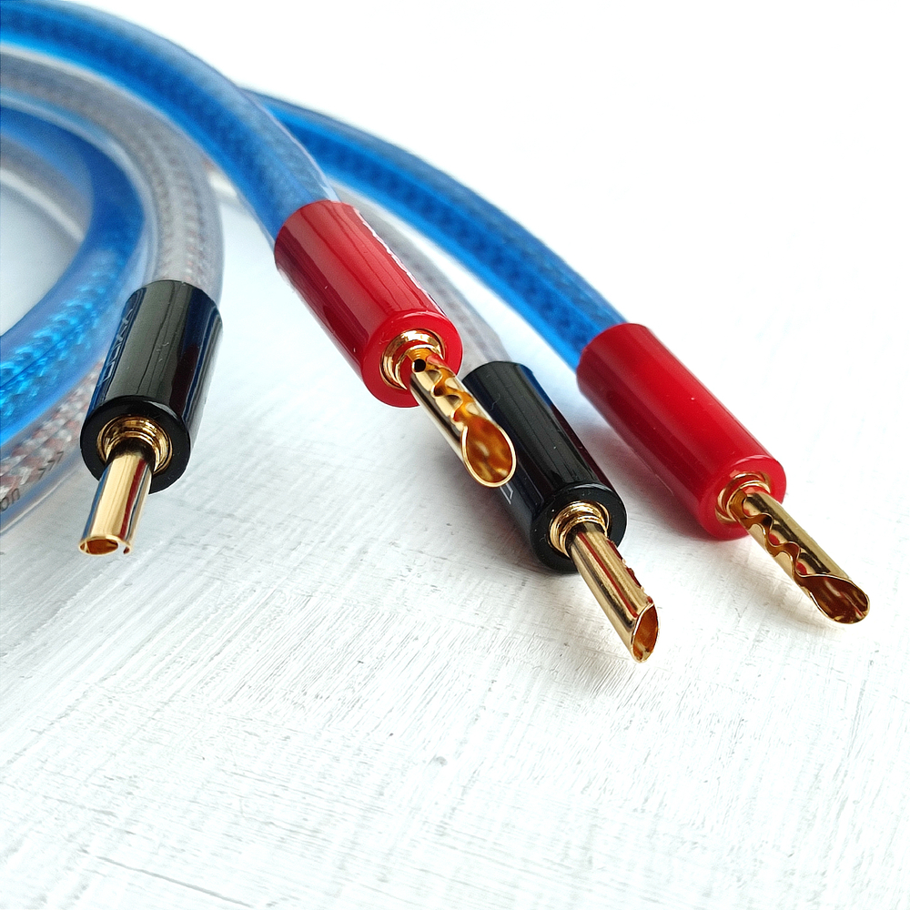 DAXX S90 Акустический кабель 10AWG (5.3мм.кв.) гибридный: медь + посеребренная медь -готовая пара-