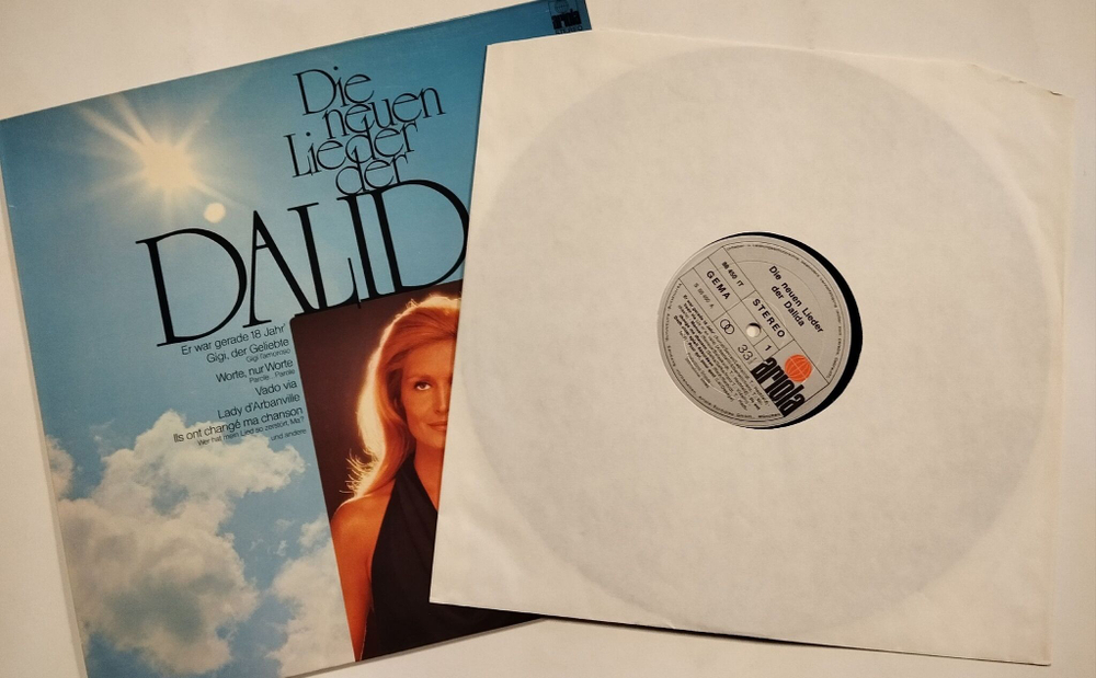 Винтажная виниловая пластинка LP Die Neuen Lieder Der Dalida (Germany 1974)