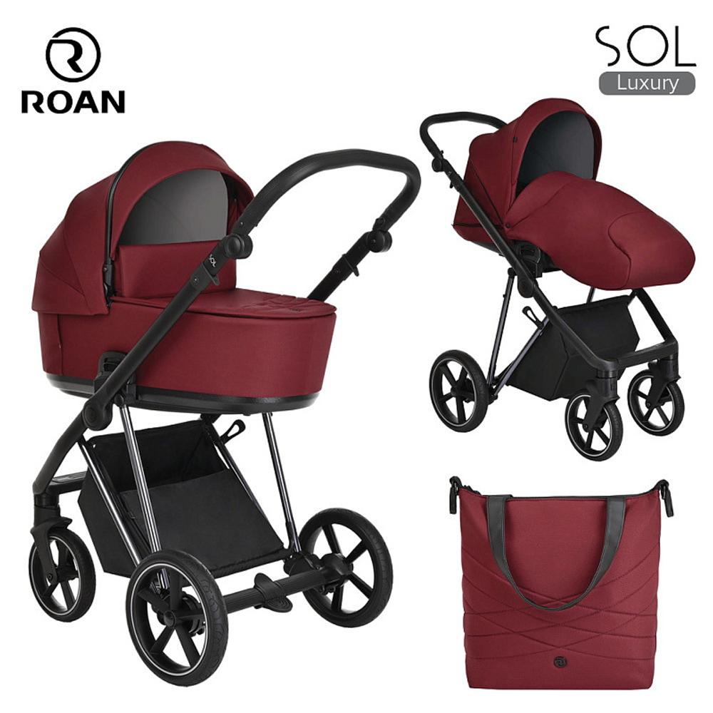 Детская коляска Roan Sol Luxury 2 в 1 RSL/4041 Porto/Nikiel