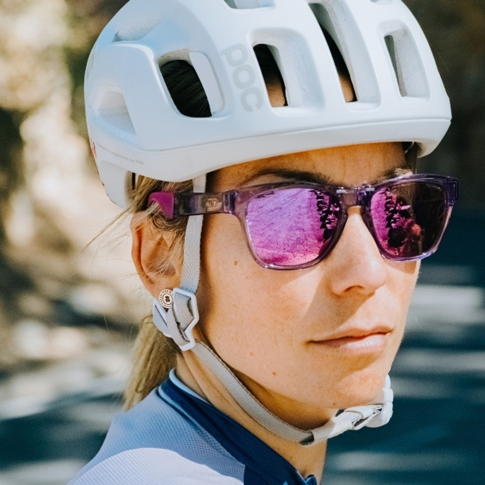 Спортивные очки HILX Unfold Shiny Crystal Purple / Purple Polarized Lens