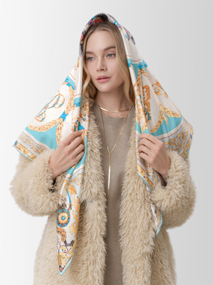 Платок «Императорский дом России» 100% шёлк