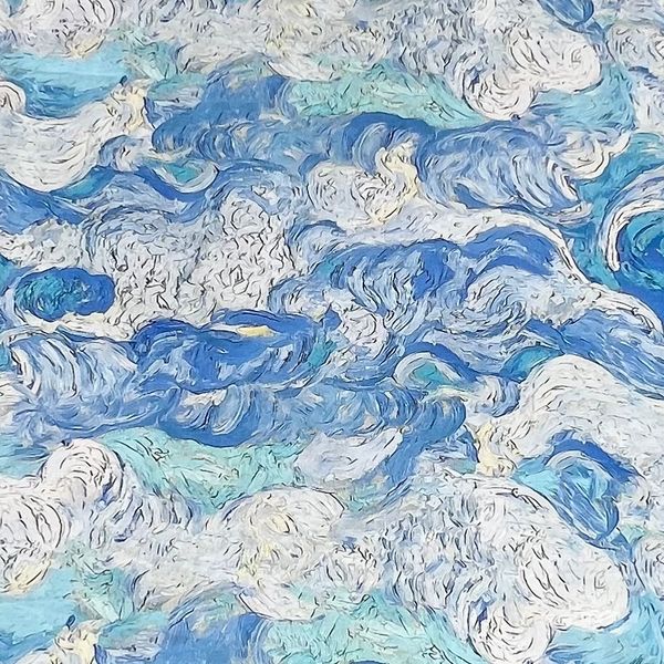 Ван Гог светлый , хлопок Handmade Fabrics 2