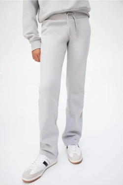 H&M Брюки с эластичным поясом, светло-серый