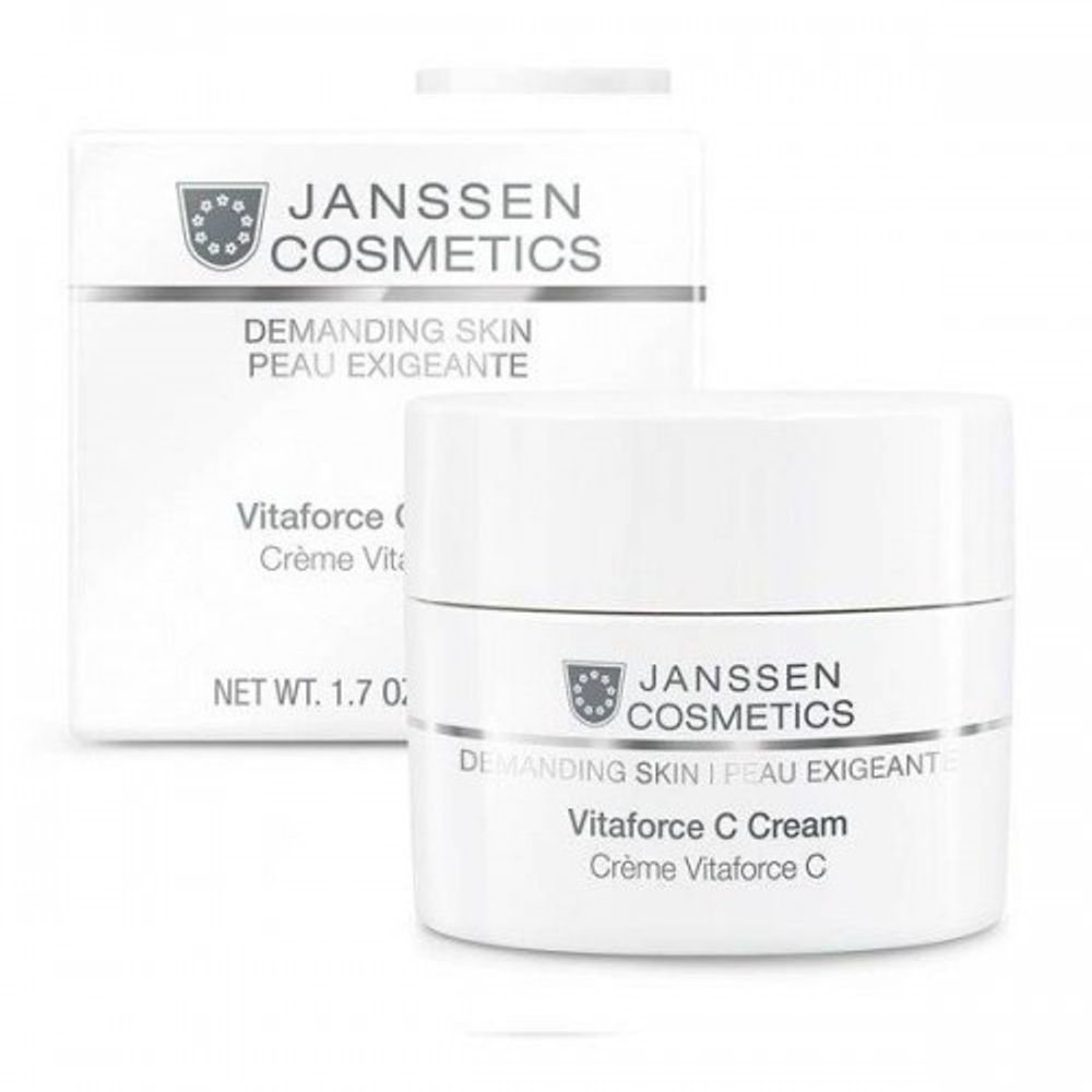 Регенерирующий крем для сухой кожи Vitaforce C Cream, Demanding Skin, Janssen Cosmetics, 50 мл Регенерирующий крем для сухой кожи Vitaforce C Cream, Demanding Skin, Janssen Cosmetics, 50 мл