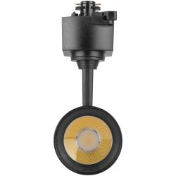 Трековый светильник однофазный ЭРА TR5-1040 BK светодиодный 10Вт 4000К черный | Однофазные светильники LED
