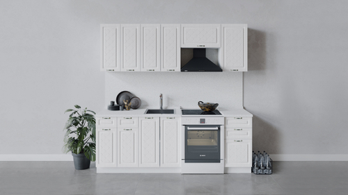 Кухонный гарнитур «Бьянка» длиной 220 см