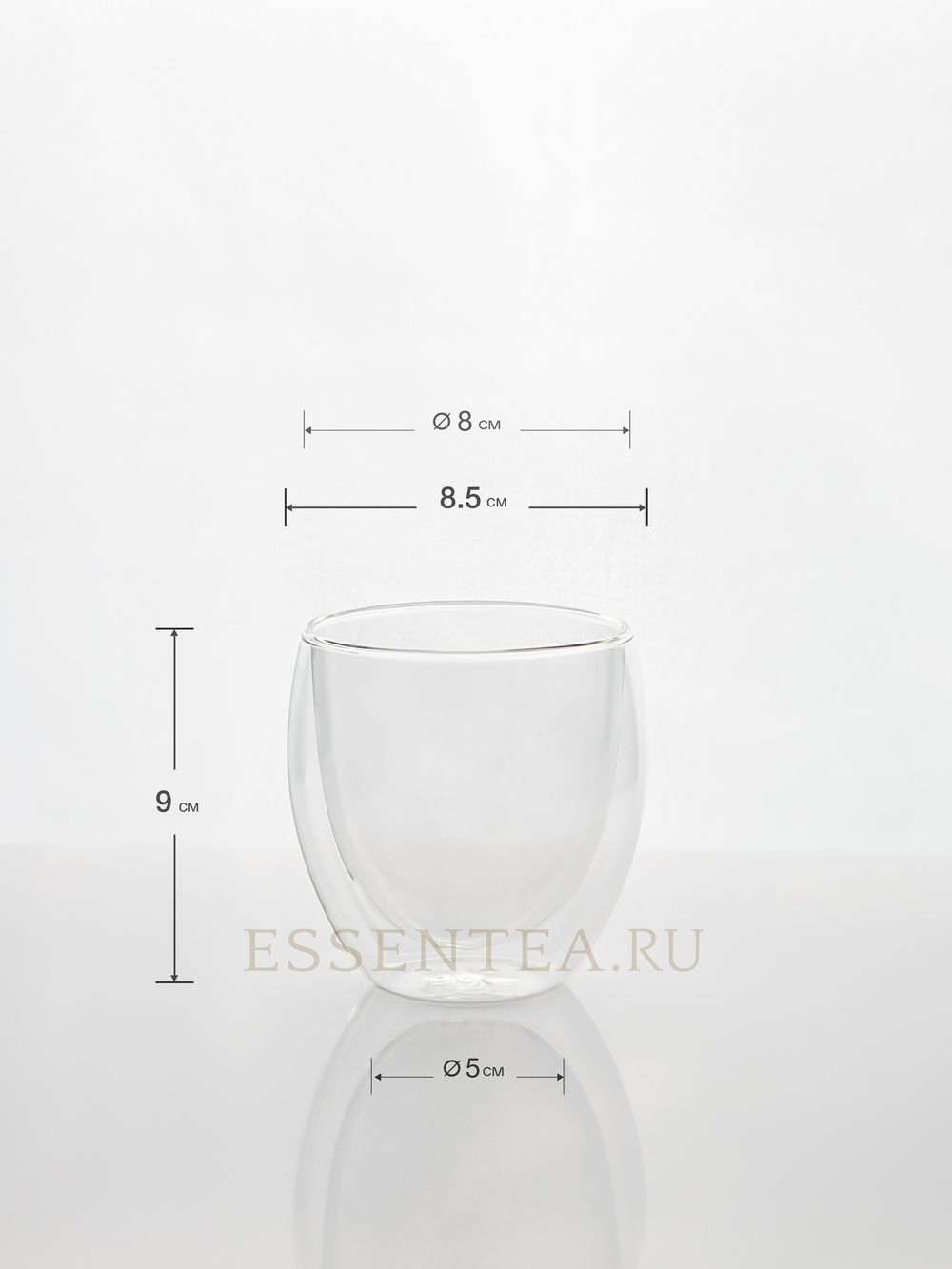 Чашка из двойного стекла