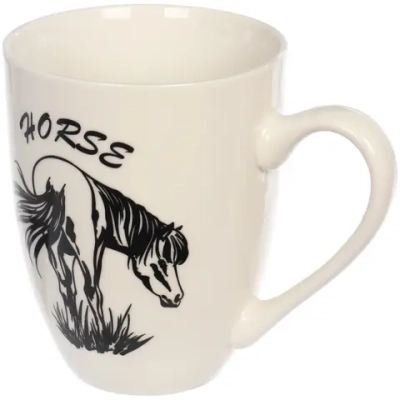 Кружка керамическая 340мл «Великолепные скакуны», микс рисунков