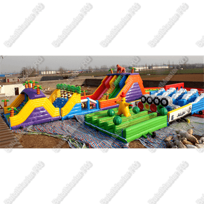 Надувная полоса препятствий "Дачные приключения"