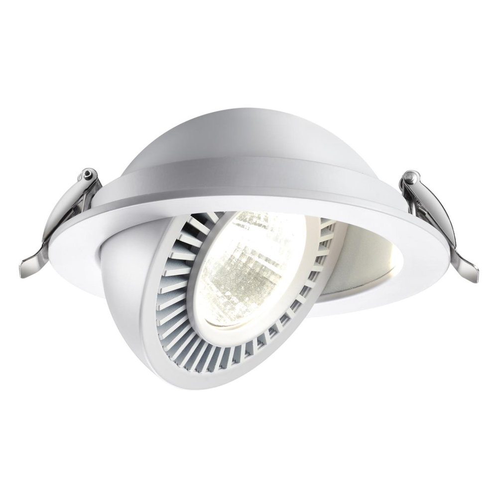 358817 SPOT NT21 466 белый Светильник встраиваемый светодиодный IP20 LED 18W 1600Лм 4000K 220V GESSO