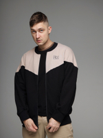 Толстовка бомбер олимпийка Город Горькй черный бежевый бежевая черная