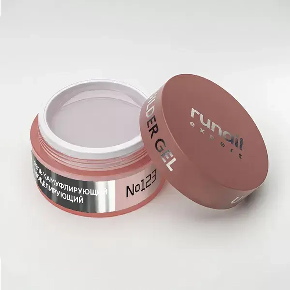 Runail Expert Гель моделирующий UV BUILDER GEL №123 светло-бежевый, 50г банка