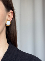 Клипсы с белыми вставками Napier