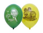 Шар (14"/36 см) Маша и Медведь 50 шт.