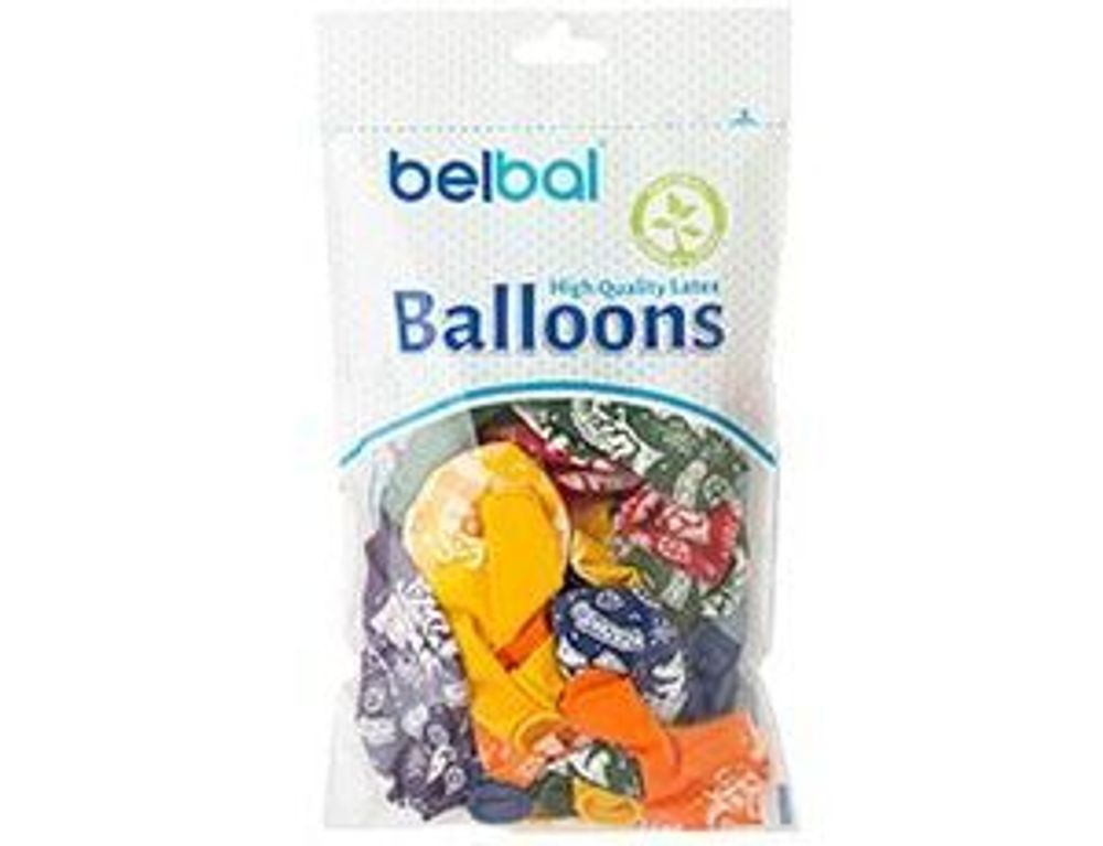 Шар (14"/36 см) Шелкография пастель, С Днюхой Друг 25 шт.