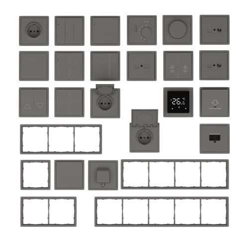 Рамка 4-я, матовый шоколад, серия R98