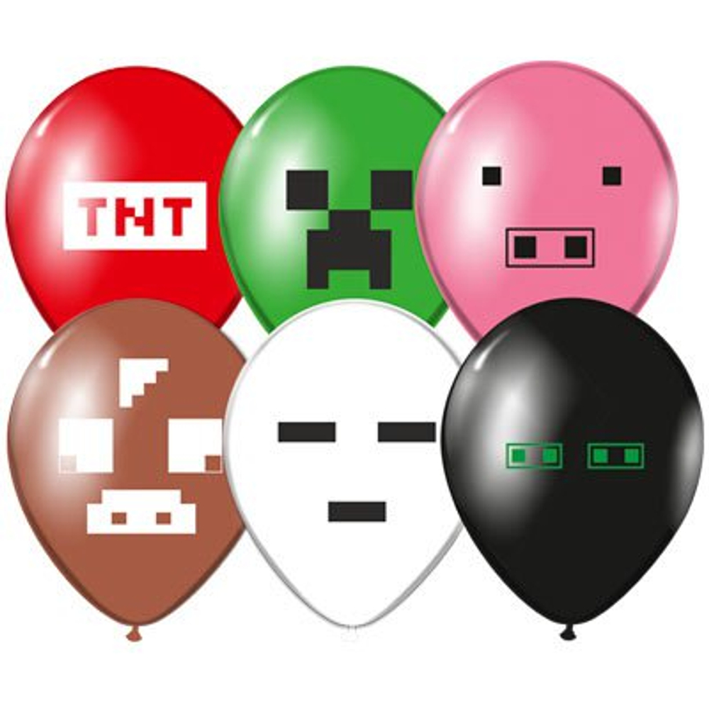 Шар с рисунком 14" Пиксели