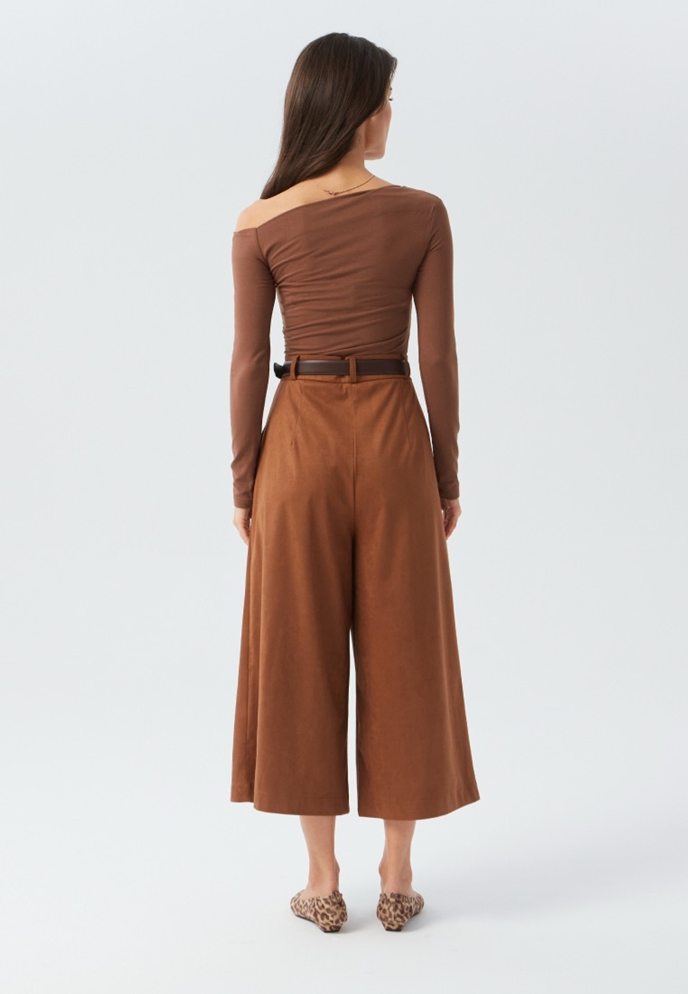 Кюлоты из замши