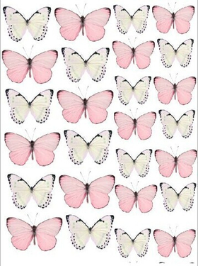 Печать на съедобной бумаге. Бабочки №4