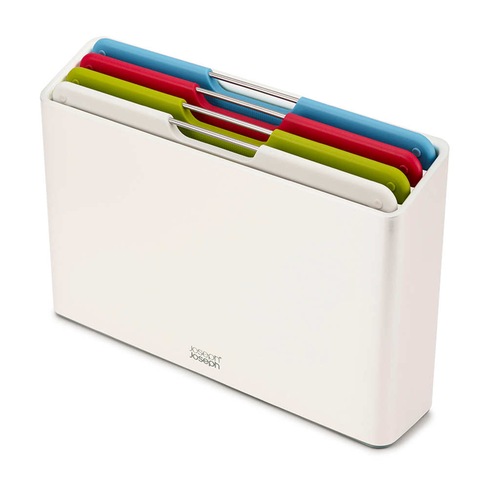 Набор разделочных досок в подставке folio regular, белый, 4 шт.