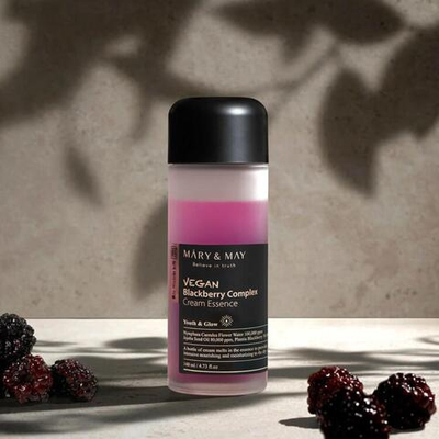 Кремовая эссенция с экстрактом ежевики Mary&May Vegan Blackberry Complex Cream Essence