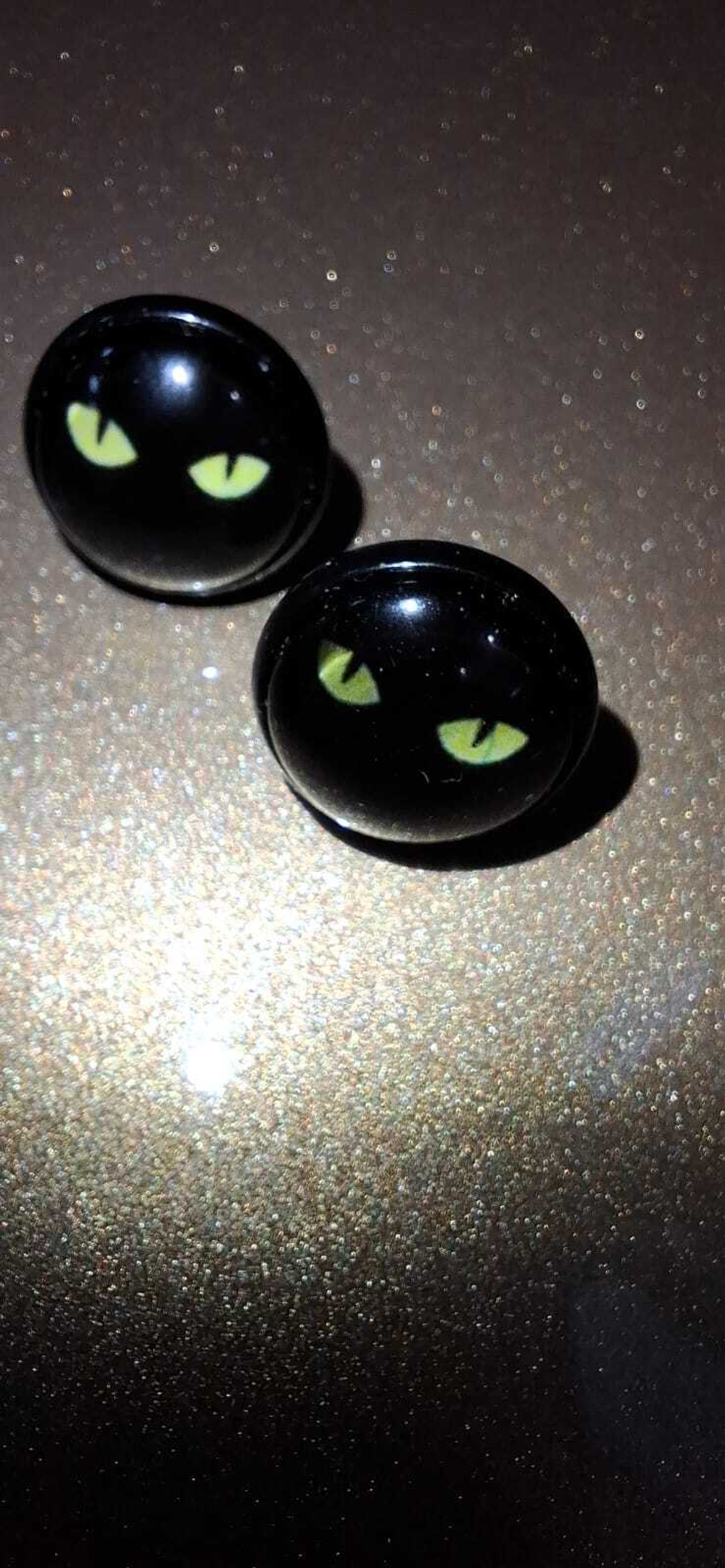 Серьги с кабошонами. Ручной работы.