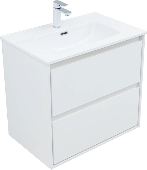 Тумба с раковиной Aquanet Милан 336368/284027 70 белый глянец