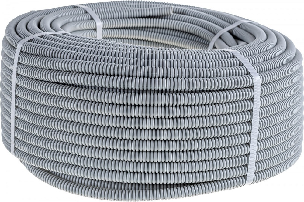 Труба гофрированная лёгкая Ecoplast 60125HF-GR