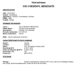 CIS 3 HEXENYL BENZOATE / ЦИС 3 ГЕКСЕНИЛ БЕНЗОАТ CAS 25152-85-6